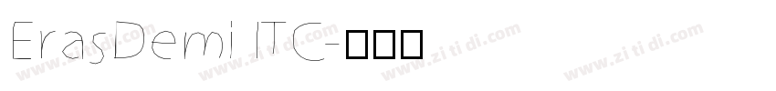 ErasDemi ITC字体转换